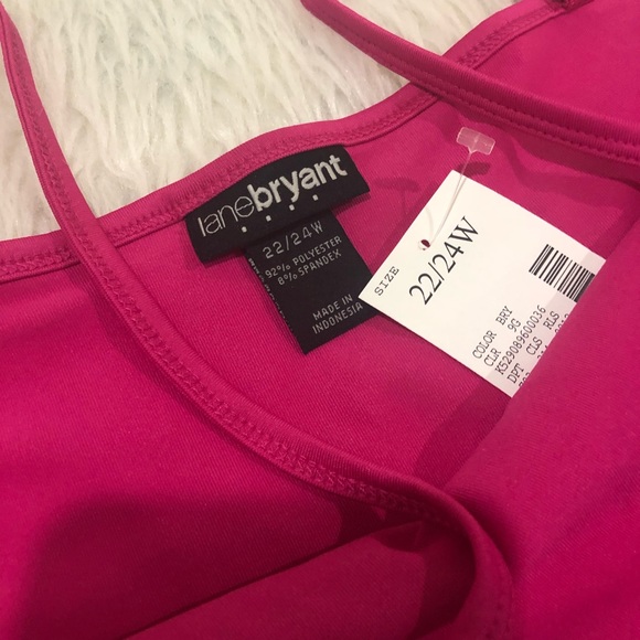 Lane bryant women’s lightweight summer tank top beach pink tank top - Picture 3 of 4